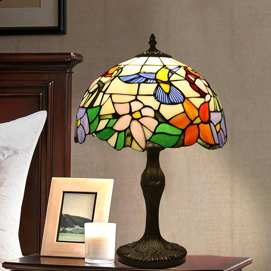 Amazon.co.jp : ティファニーランプ、ステンドグラスランプ、ハチドリ