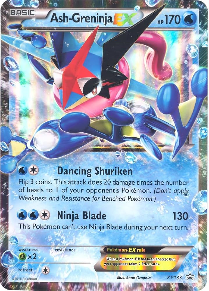 Amazon.com: Pokemon - ASH-GRENINJA EX (XY133) - XY Black Star