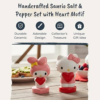 Amazon.com: Blue Sky Clayworks Hello Kitty & My Melody Heart Salt