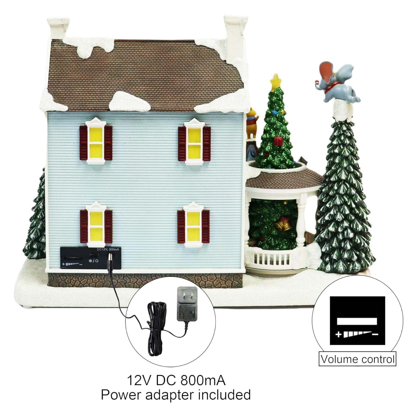 Amazon.com: Animated Disney Christmas House 12”H Moments In Time