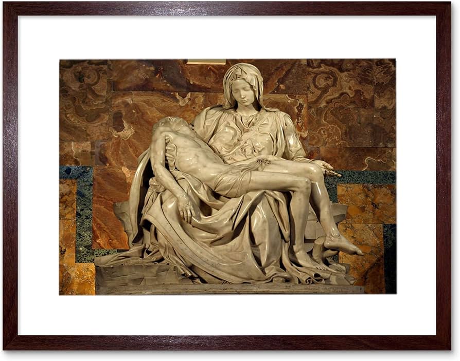 Amazon.com: Michelangelo Pieta 1499 Old Master Painting Art Frame
