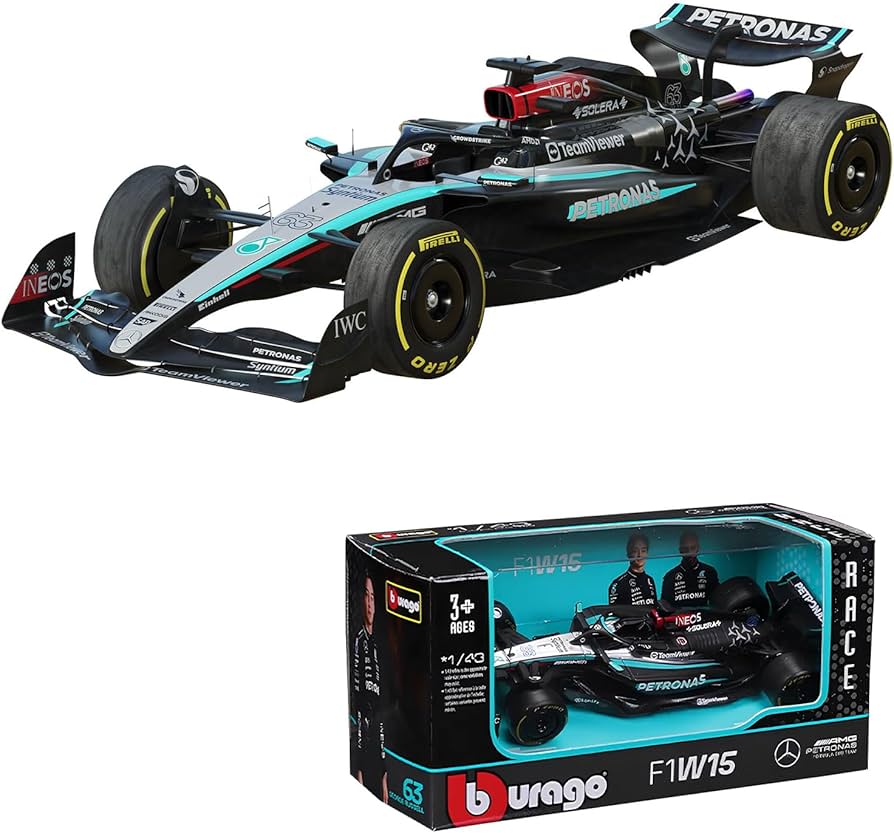 Amazon.com: RACE MODEL Mercedes AMG Petronas F1 W15 Grand Prix