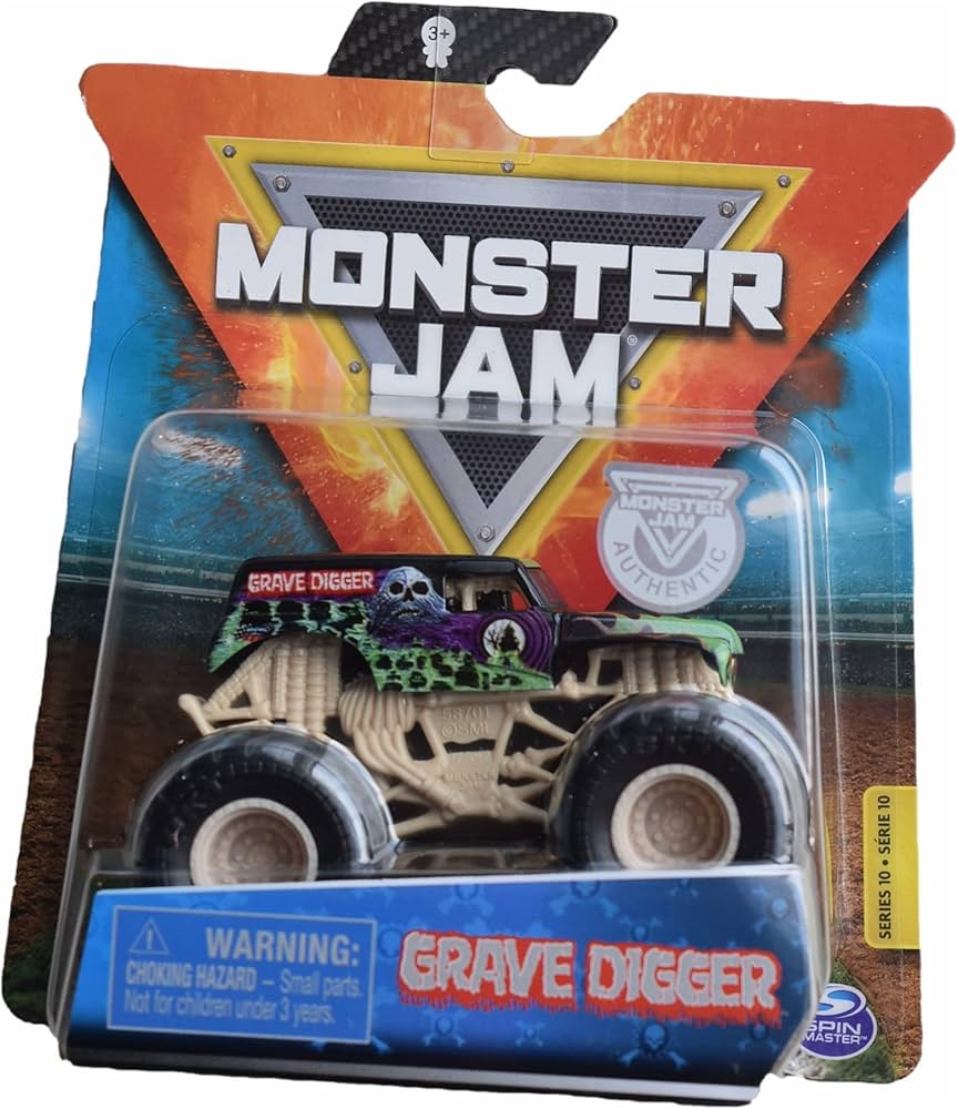 Amazon.com: Hot Wheels Monster-Jam Grave Digger, Series 10 : Toys
