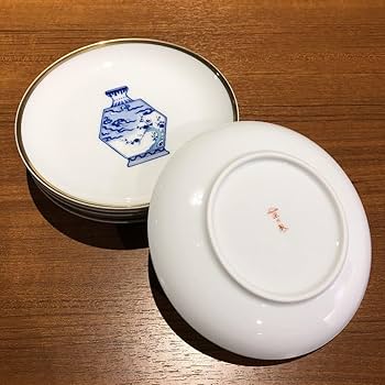 Amazon.co.jp: 深川製磁 ブルーチャイナ ケーキ皿 小皿 銘々皿 取皿