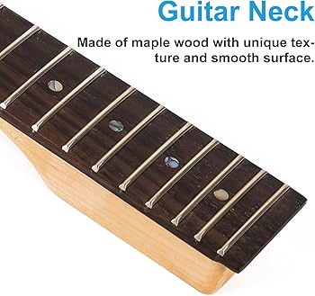 Amazon | ギター ネック 22 フレット テレ カナディアン メイプル
