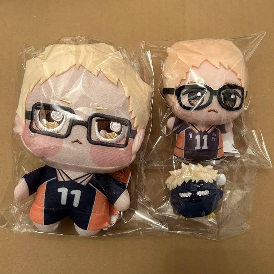 Amazon.co.jp: ハイキュー ちびぐるみ ぬいぐるみ 月島蛍 3点セット