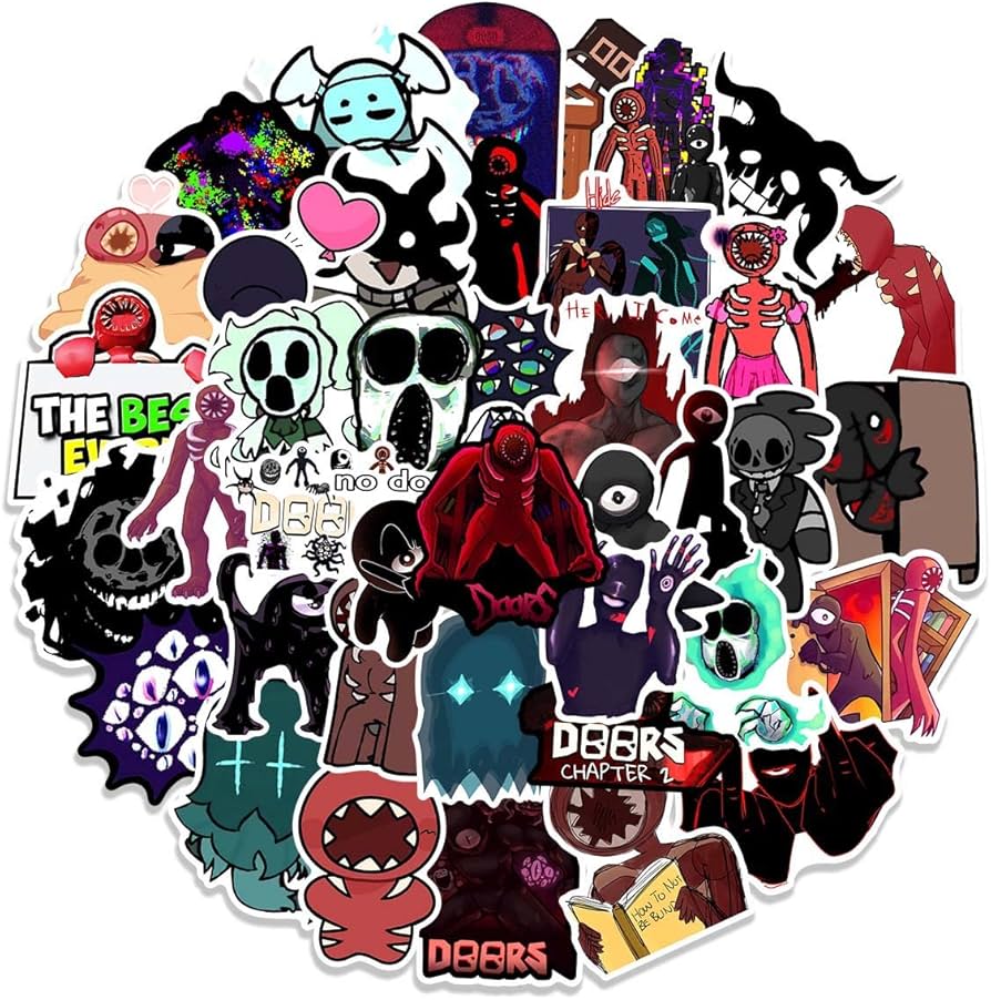 Amazon | Roblox Doors ロブロックス ドアーズ ステッカー 50枚セット