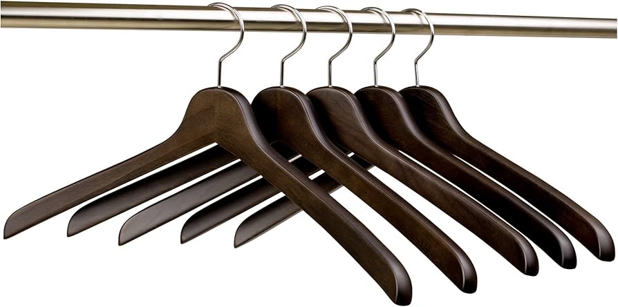 Amazon.co.jp: 【ナカタハンガー】日本製 大きめ木製メンズ シャツ