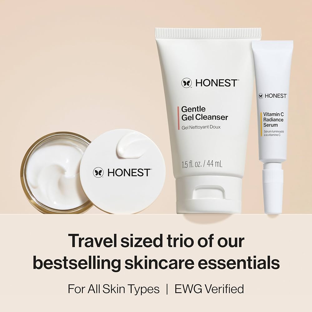 Amazon.com: Honest Beauty The Icons Skincare Trio Travel Kit, Mini