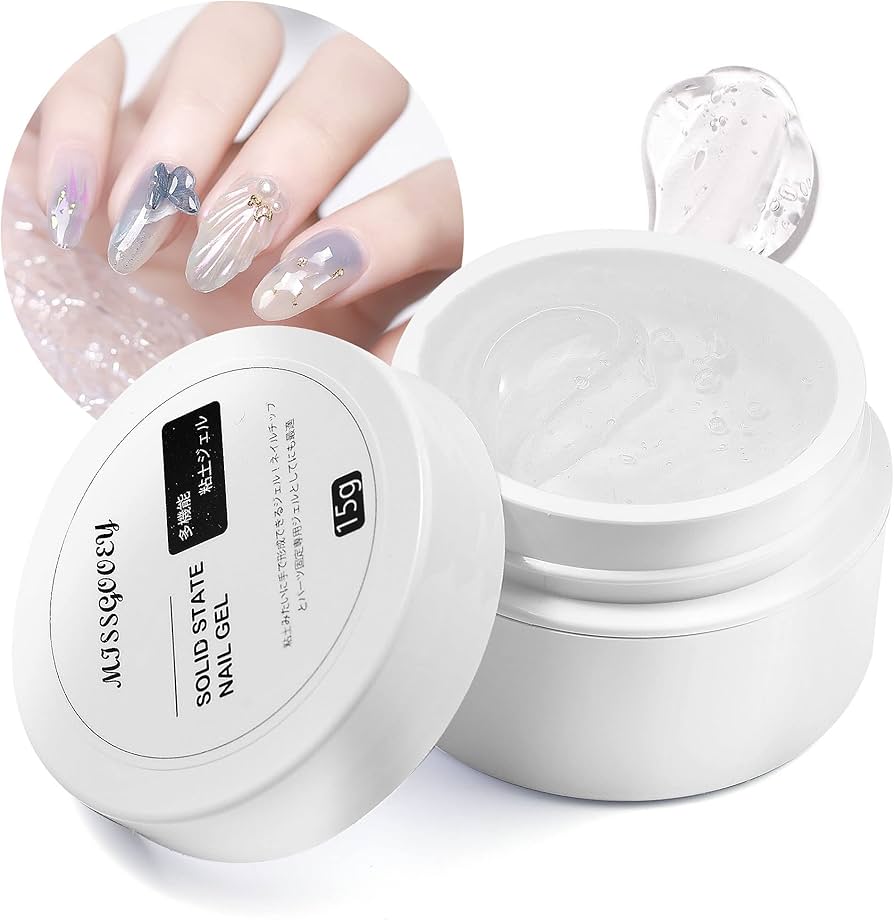 Amazon | Missgooey 粘土ジェル クリア ジェルネイル グミジェル