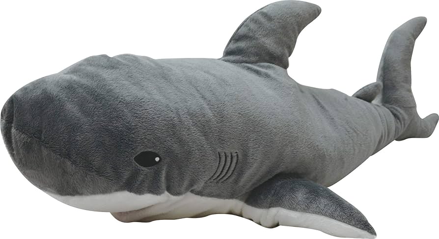 Amazon.co.jp: 山二 Sea Creatures BIG ぬいぐるみ シャーク H36×W50
