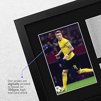 Amazon.com: HWC Trading Marco Reus Dortmund Framed Gifts Printed