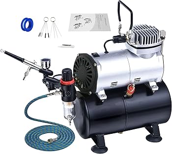 Amazon | Ausuc エアブラシ コンプレッサー セット エアーブラシ