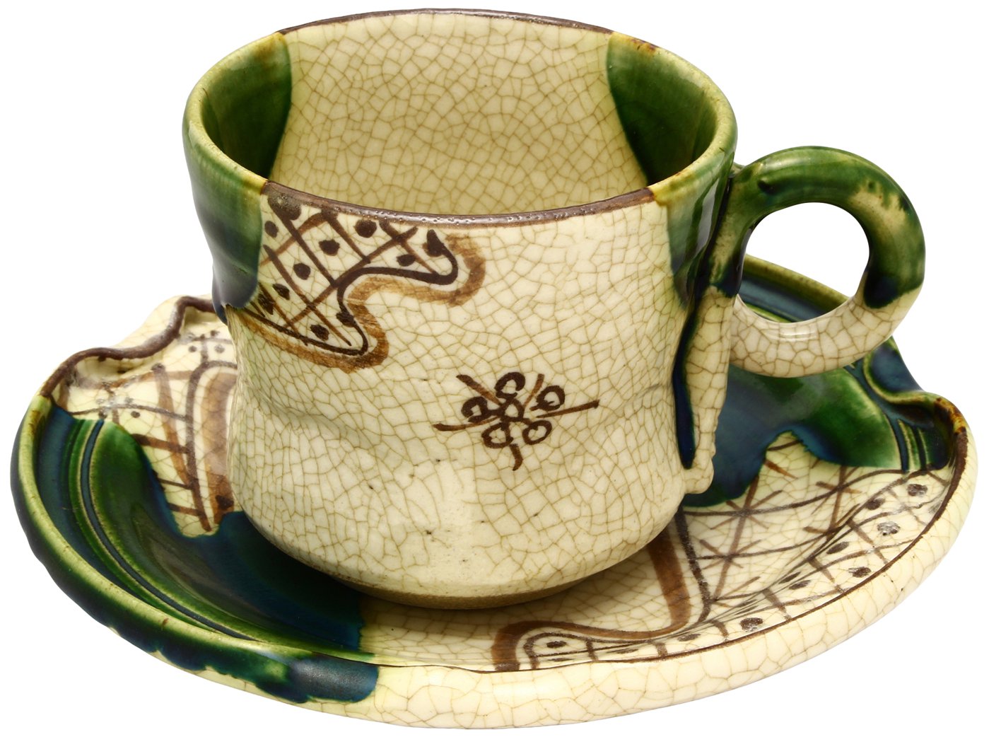 Amazon.co.jp: 瀬戸焼 「 加藤六兵衛 」 コーヒーカップ&ソーサー 珈琲