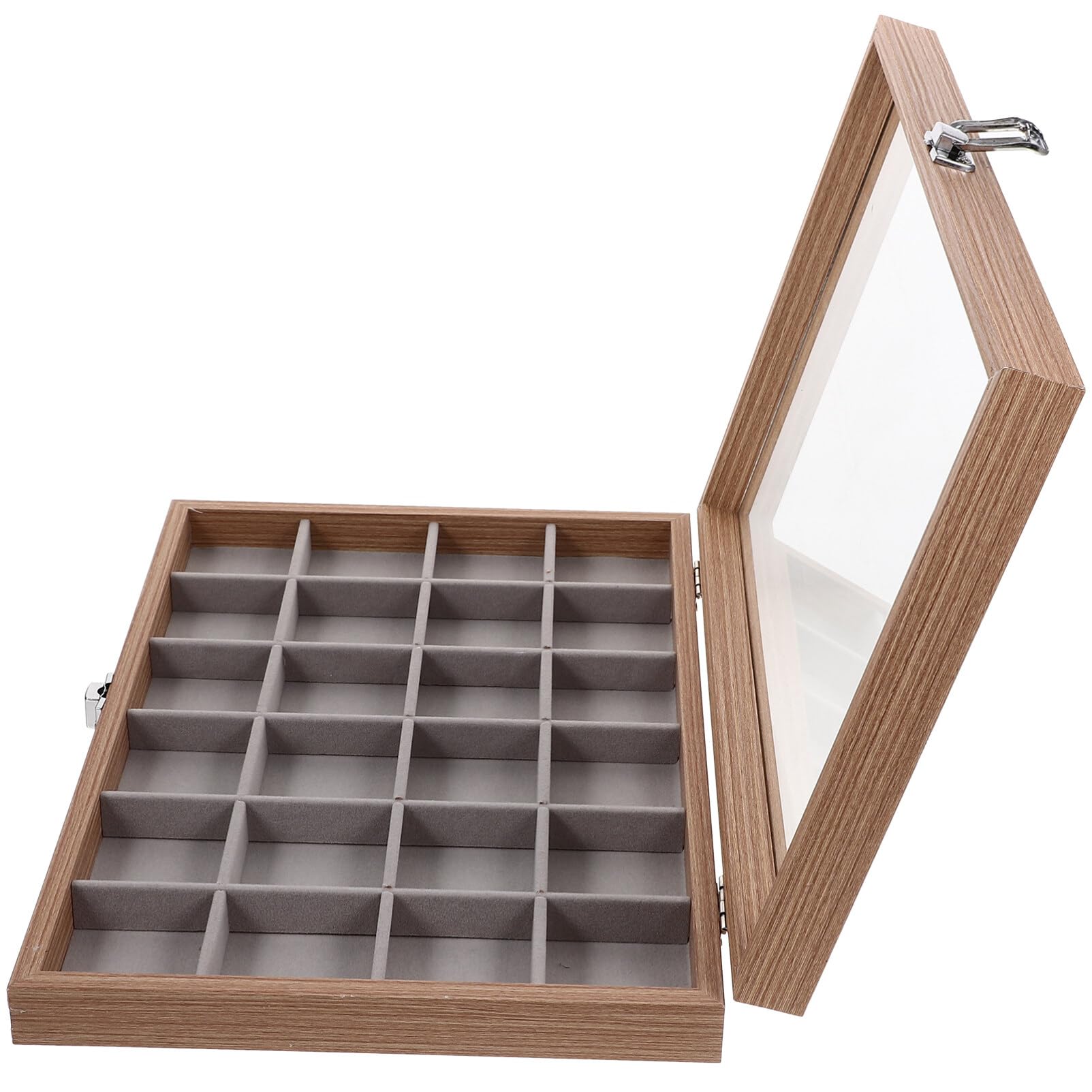 Amazon｜NUOLUX ジュエス 13.8インチ×9.4インチ×2インチ 透明蓋付き 24