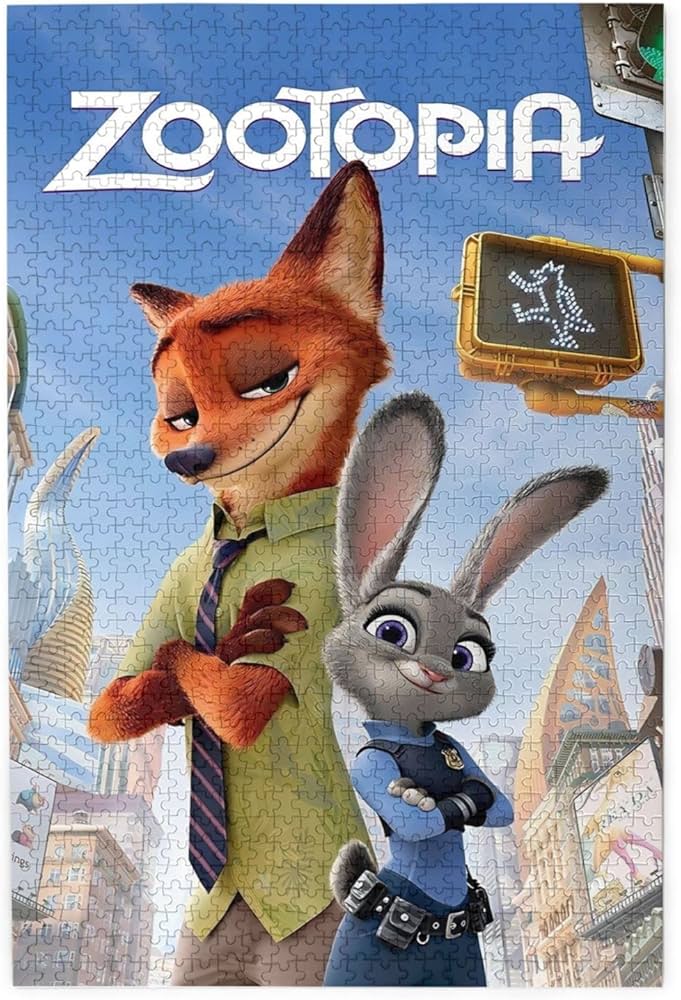 Amazon.co.jp: 1000ピース ジグソーパズル ズートピア ニック
