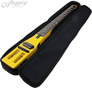 Amazon | Anygigポータブルトラベルエレキギター 82CM 1.6KG イエロー
