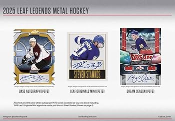 Amazon.com: Leaf Metal Hockey Legends Hobby Box 2025
