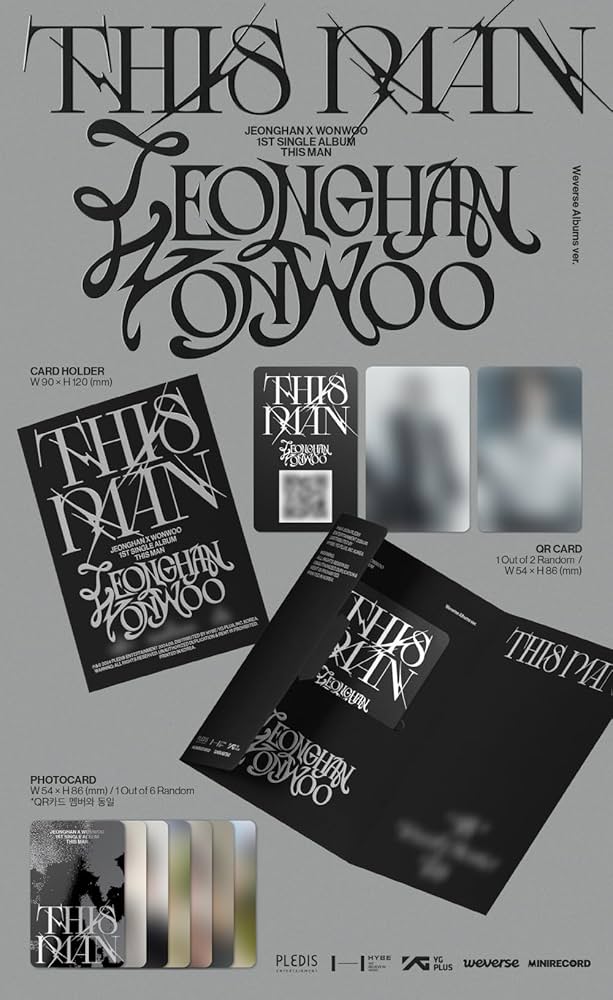 JEONGHAN X WONWOO - 1st Single Album This Man Weverse Albums