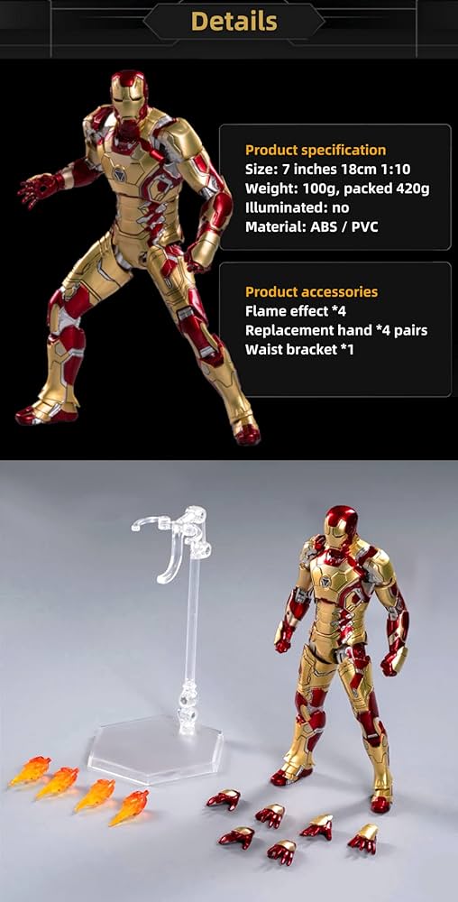 Amazon.co.jp: Huanxd 7インチ アイアンマンマーク42 アクション