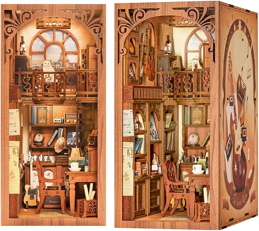Amazon | Fsolis- DIY ブックヌック キット-ドールハウス キット