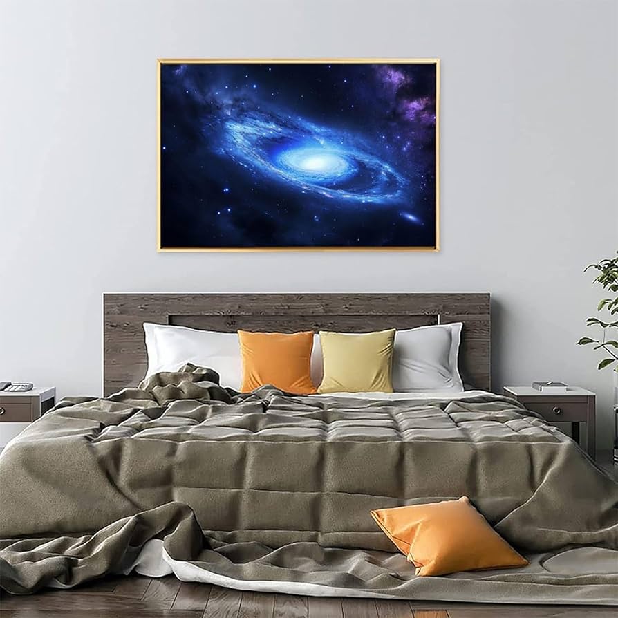 Amazon.co.jp: 絵画 宇宙と銀河の美しい驚異インテリア 絵画 太陽系