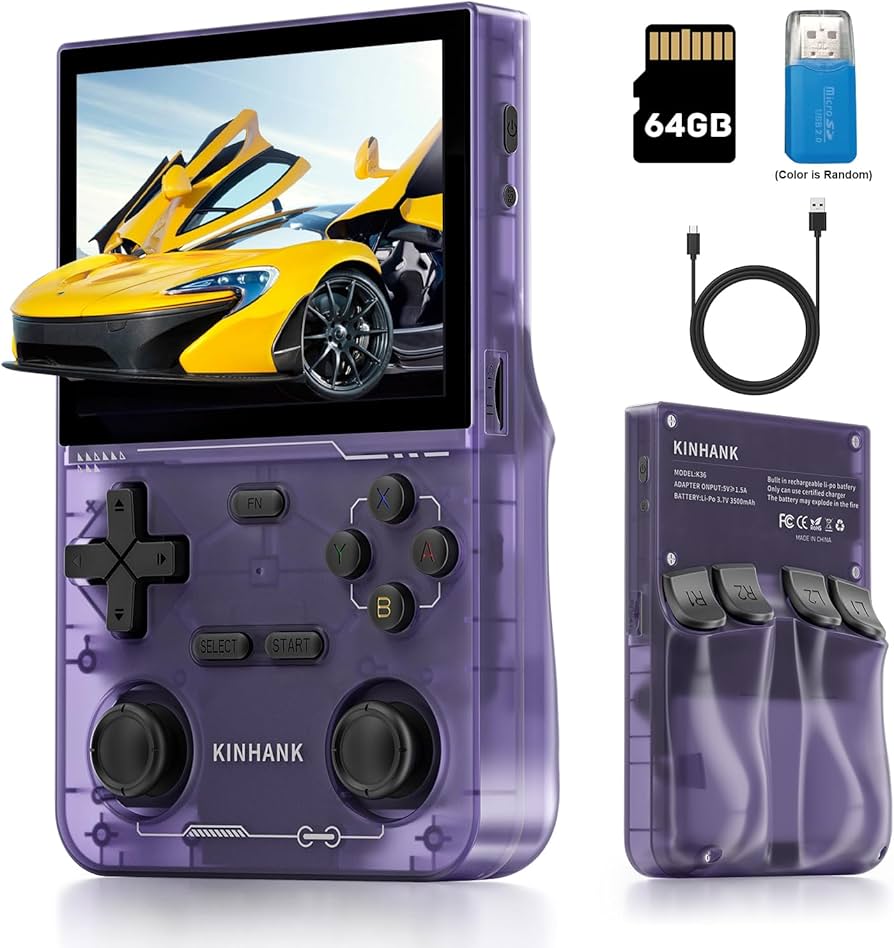 Amazon.com: Kinhank K36 Handheld Retro Game Console with 9000+