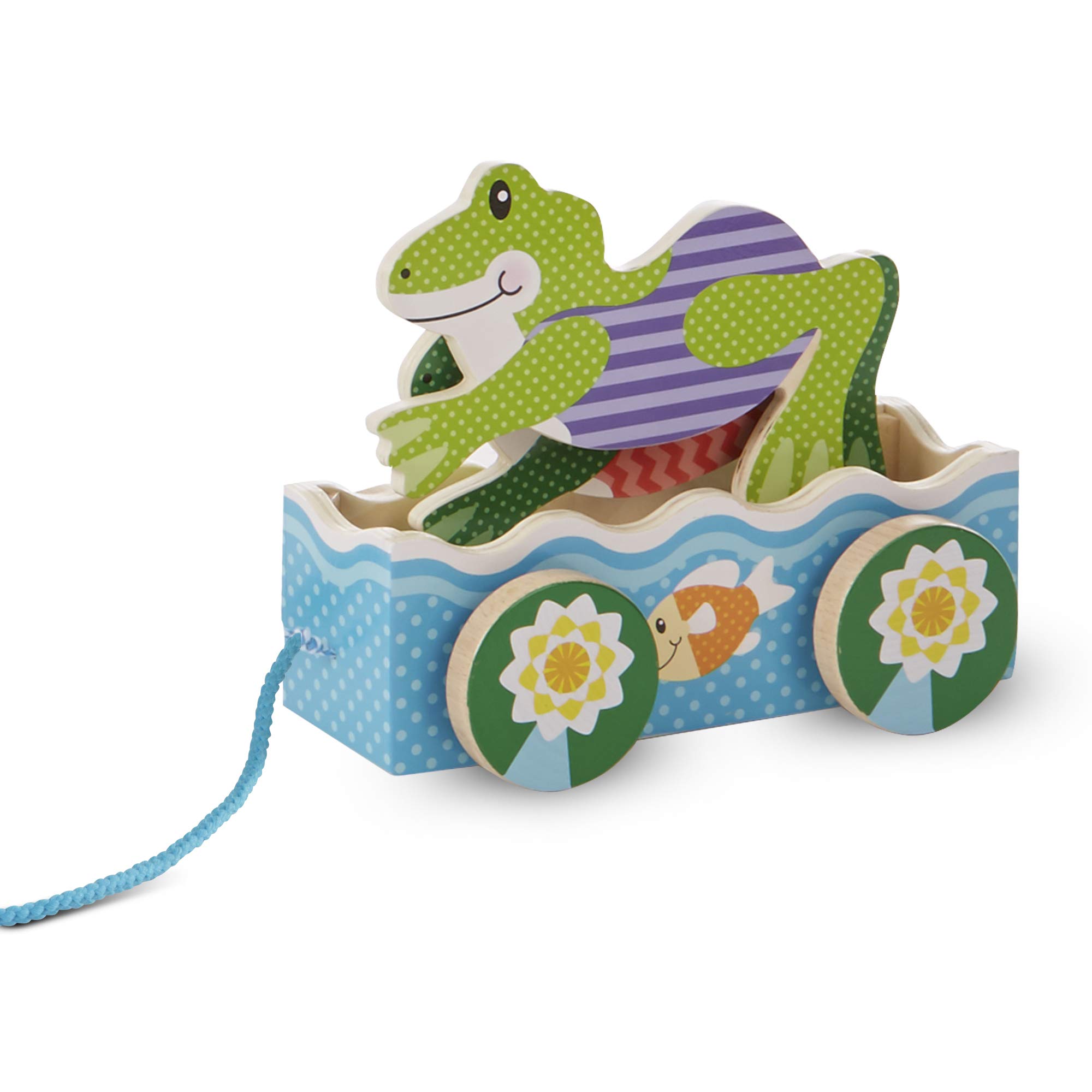 Amazon.com: Melissa & Doug First Play Friendly Frogs Wooden Pull