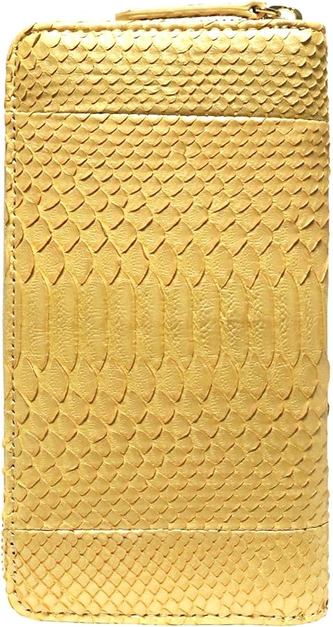 Amazon | [ベルクート] ゴールド ダイヤモンドパイソン 長財布 メンズ