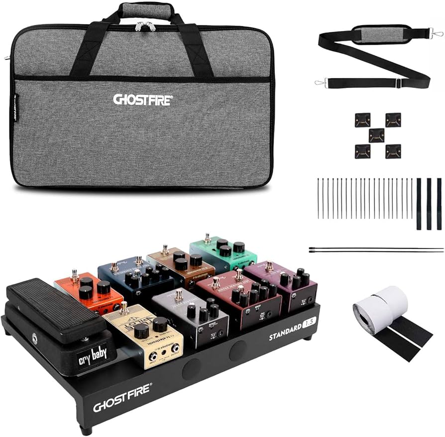 Amazon | GHOSTFIRE 超軽量 ギターエフェクター ボード ペダルボード