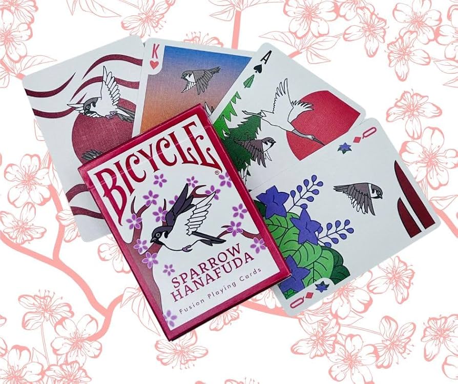 Bicycle Sparrow Hanafuda Fusion Edition Playing Cards – Japanese