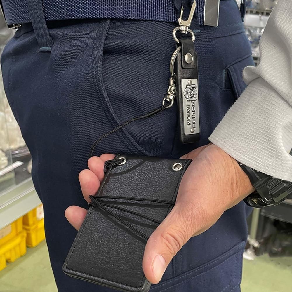Amazon.co.jp: 警察グッズ 警察手帳用 NEW手帳紐ケブラー繊維芯圧着
