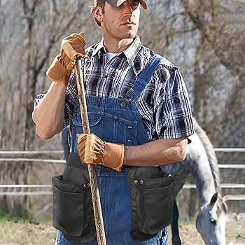 Amazon.co.jp: ガーデニングポーチ エプロンバッグ 腰袋 園芸 日曜大工