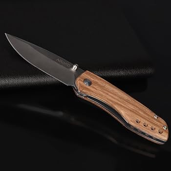 Amazon.co.jp: Nikatto 折りたたみナイフ フォールディング 天然木製