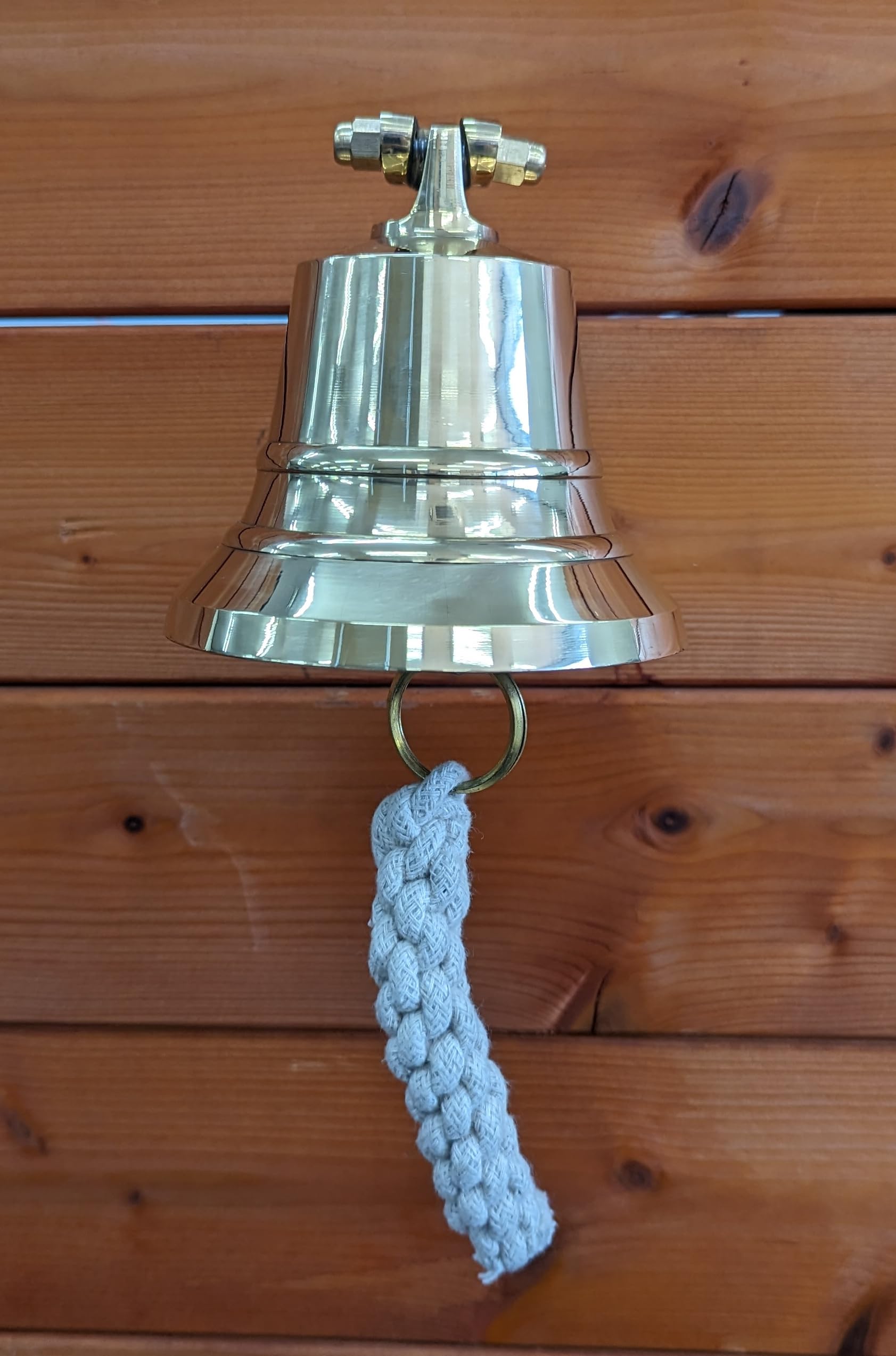 Amazon | 真鍮製 ブラケット付きシップベル 直径10cm 4インチサイズ