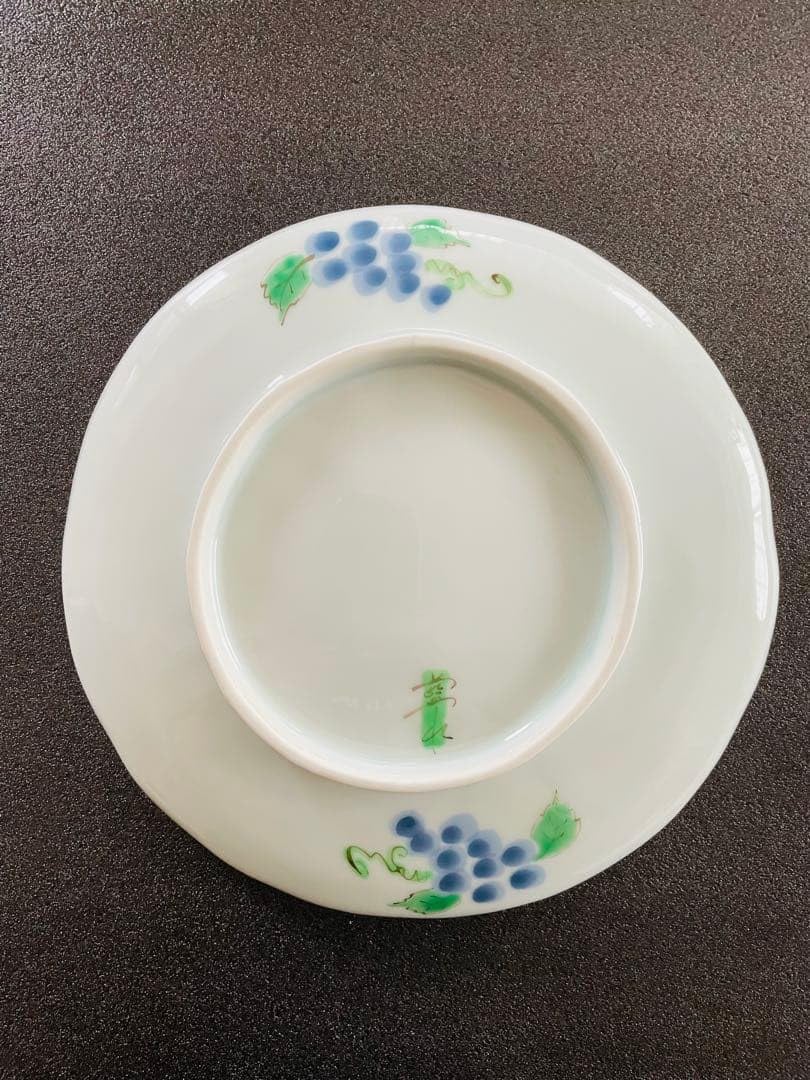 Anthropologie購入黒白花柄の中型皿 陶磁器製2枚セットです