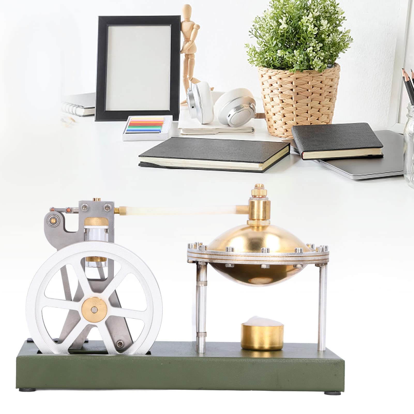 Amazon | DIY蒸気エンジンキット、透明な蒸気エンジンモデル信頼性の