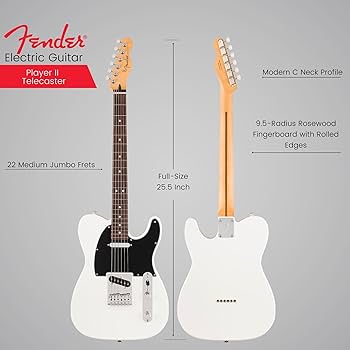 Amazon.com: Fender Player II Telecaster Electric Guitar - Polar