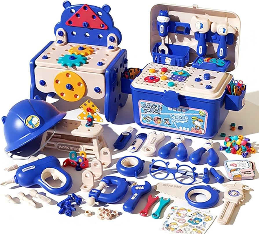 Amazon | 大工さんごっこ おもちゃ 工具セット 電動ドリル 55/88/175