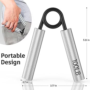Amazon.com: ZEAGUS Grip Strength Trainer 4 Pack,50LB-200LB Metal