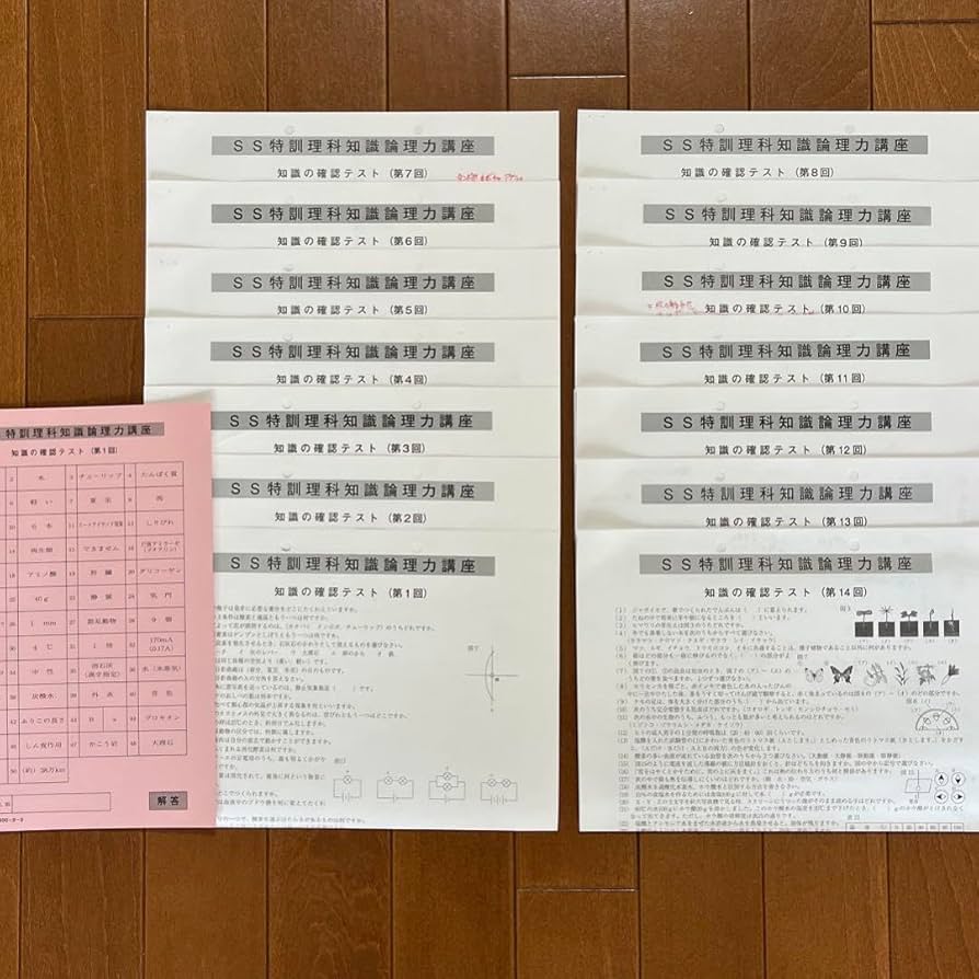 Amazon.co.jp: サピックス SS特訓 単科理科 知識の確認テスト 全14回