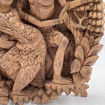 Amazon.co.jp: インドネシア バリ島 木彫り レリーフ オブジェ : おもちゃ