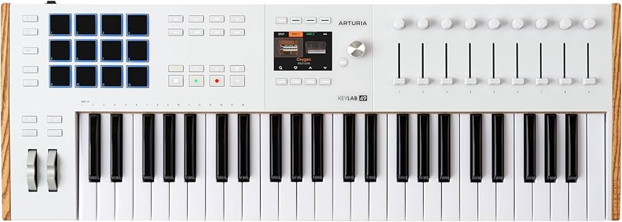 Amazon.com: Arturia KeyLab 49 mk3 White — 49 Key USB MIDI Keyboard