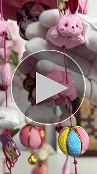 Amazon | OKBABY つるし雛 つるし飾り 吊るし飾り 天然木製台付 吊るし