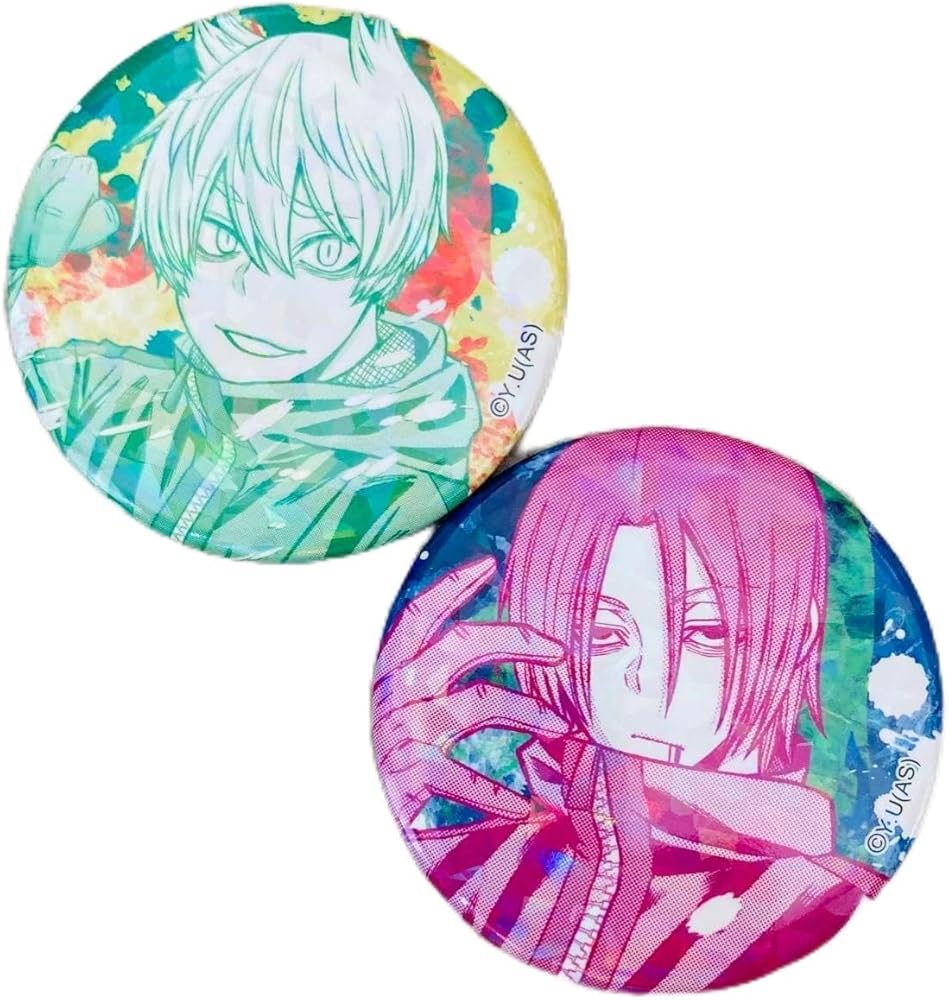 Amazon.co.jp: 桃源暗鬼 ホログラム缶バッジ 猫咲波久礼 印南幽 原作