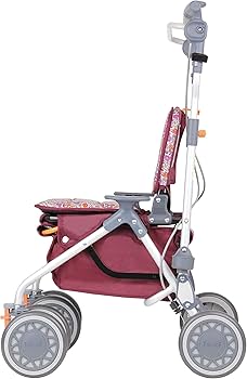 Amazon | 幸和製作所 カゴノアM シルバーカー ミドルタイプ レッド