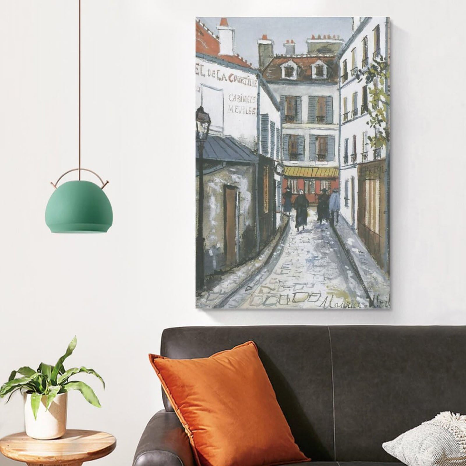 Amazon.co.jp: Maurice Utrilloモーリス・ユトリロ画家の作品（街角1