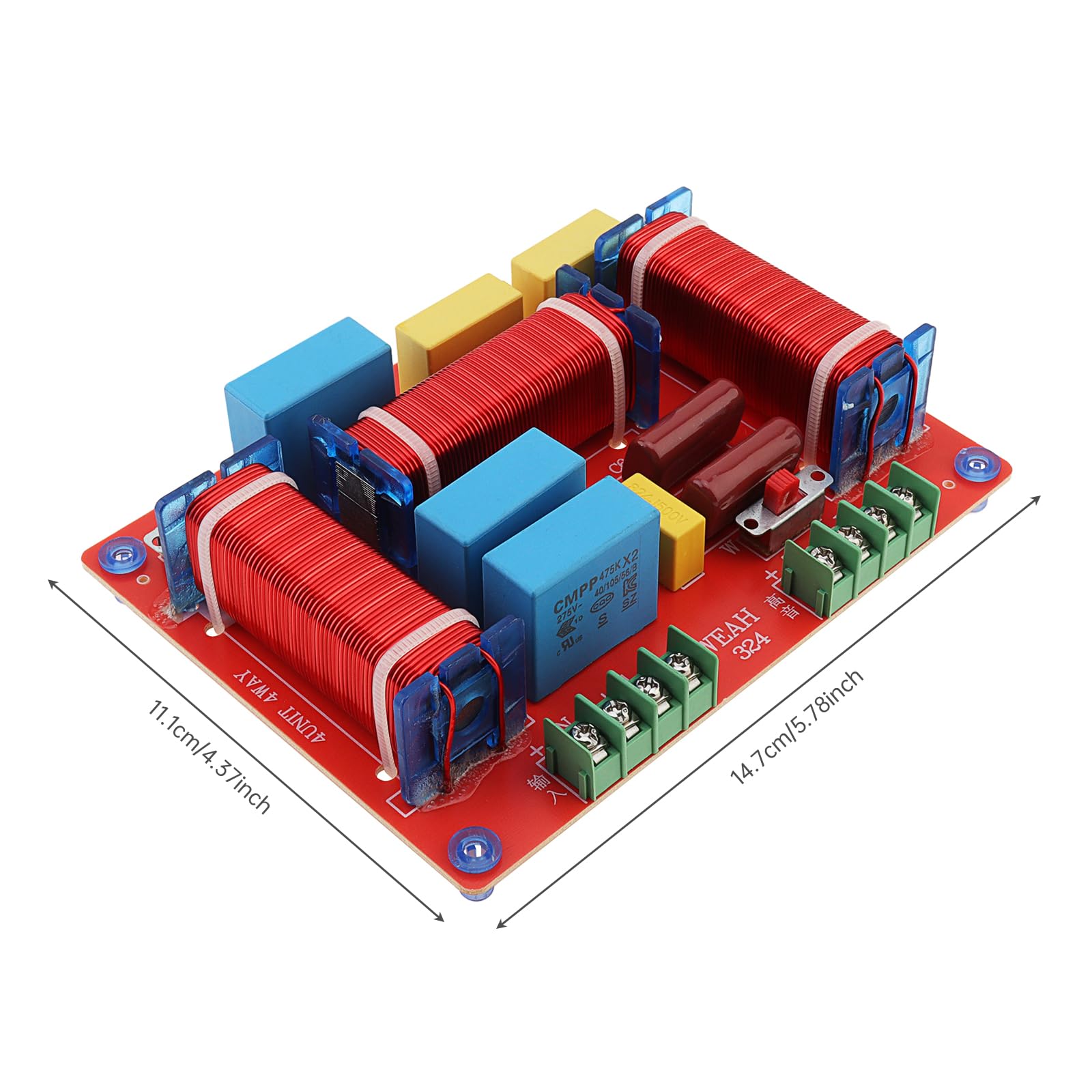 Amazon.com: DriSentri 3 Way Crossover, 400W Adjustable 4-8 Ohm 3