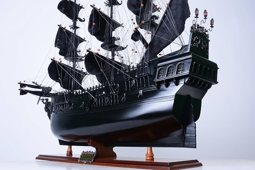 Amazon.co.jp: 帆船模型 完成品 木製 カリビアンパイレーツ ブラック