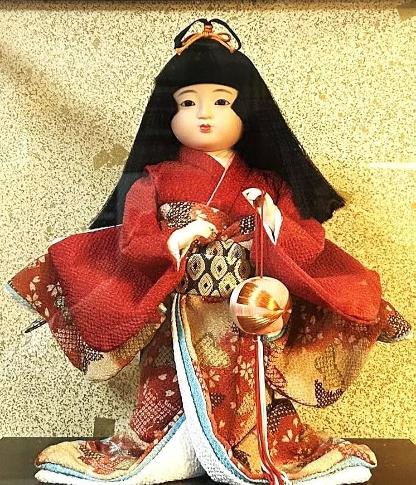 Amazon.co.jp: 日本人形 みやま 寿宝作 ガラスケース入り : おもちゃ
